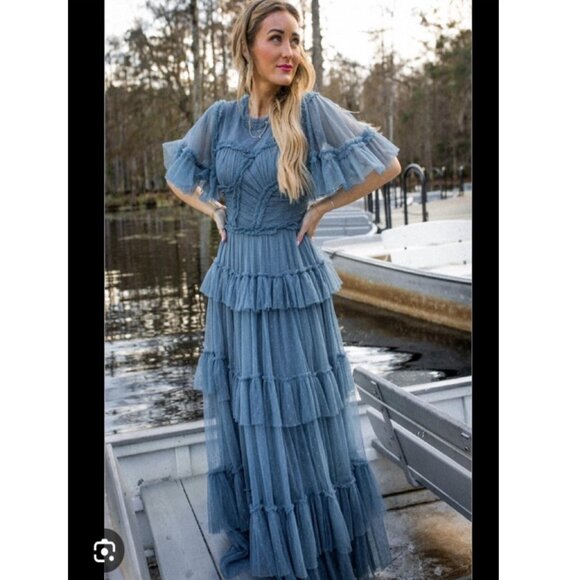 NWT- Ivy City Co Whimsical Dress in Red - Picture 2 of 11